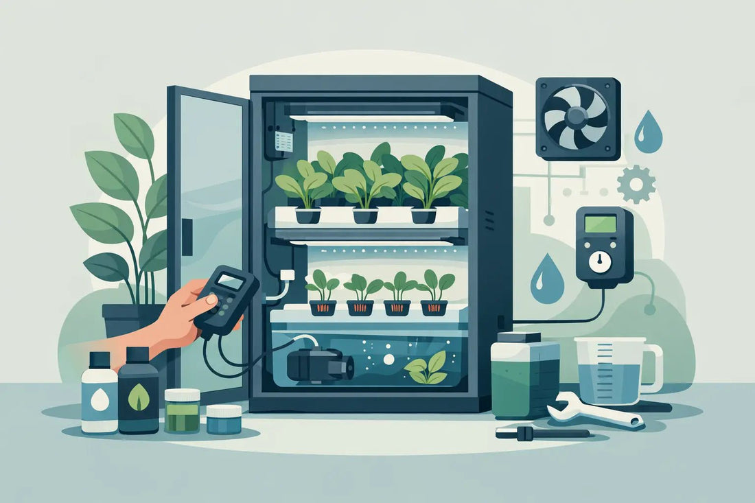 How to Set Up a Hydroponic Grow Cabinet - Unique Hydroponics