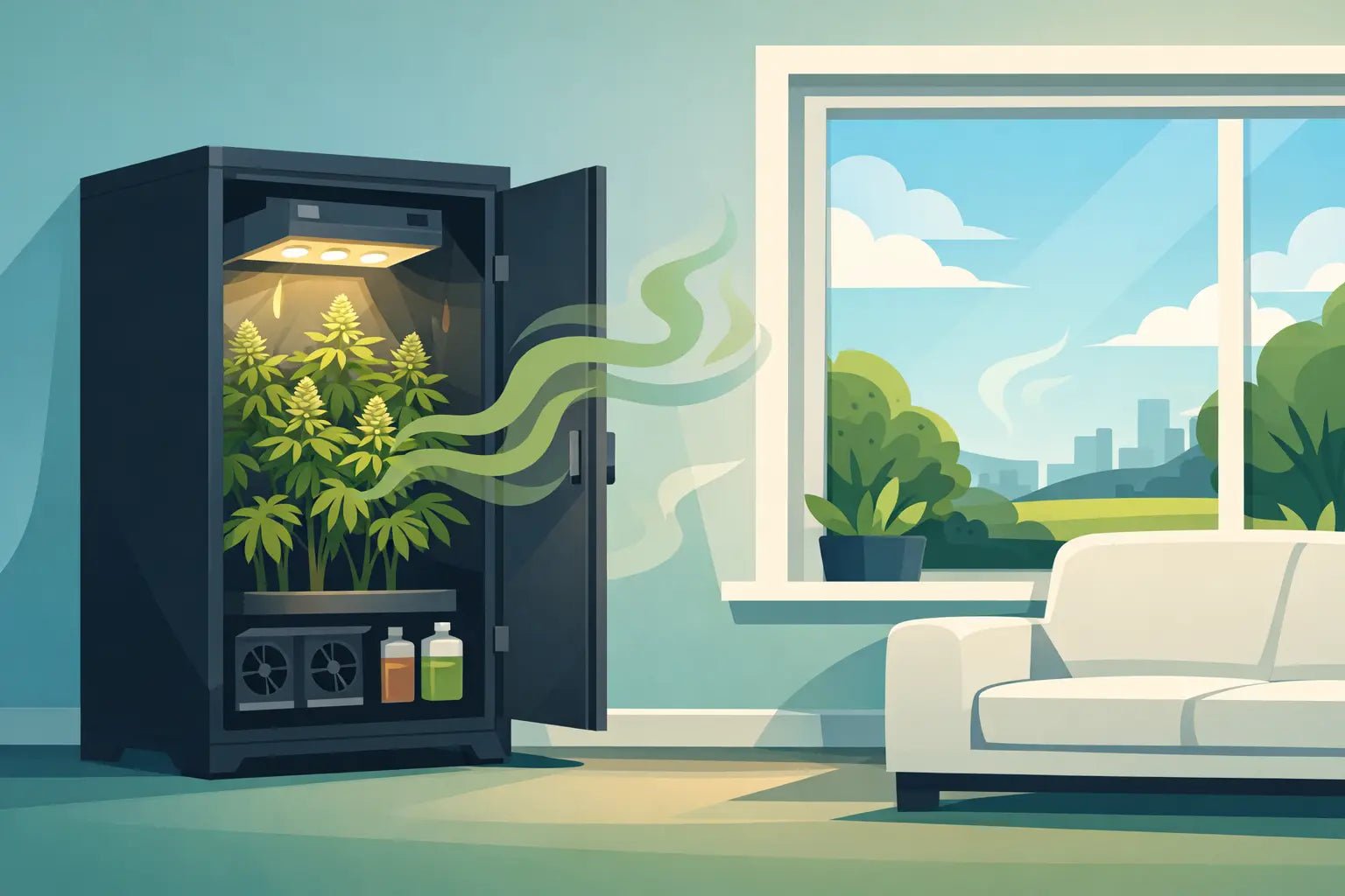 Does a Grow Cabinet Smell Outside? - Unique Hydroponics