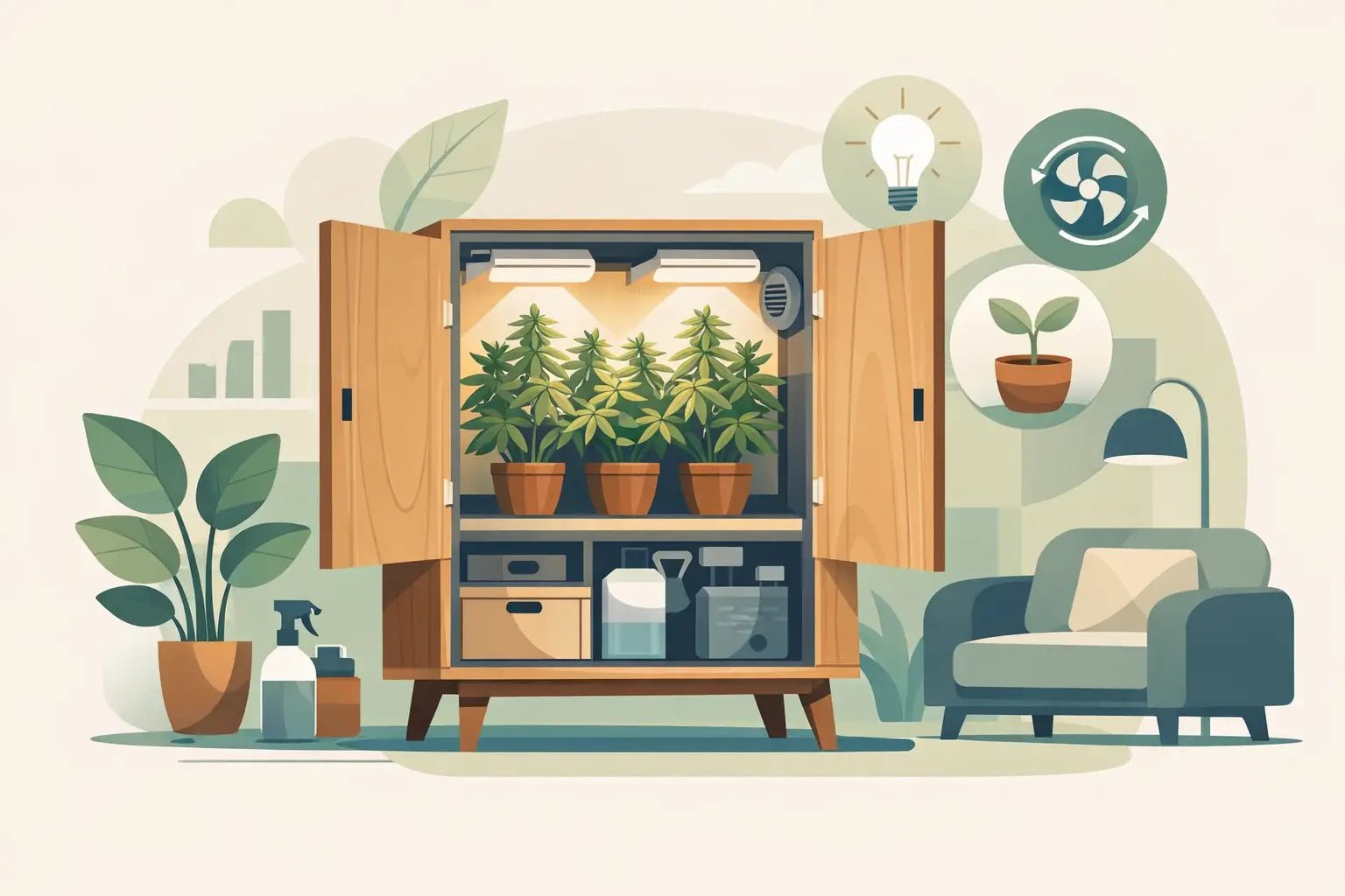 Furniture Style Grow Cabinet: What to Know - Unique Hydroponics