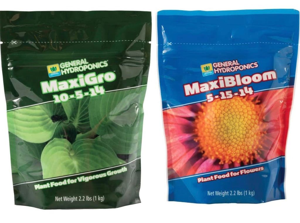 Maxi Grow and Maxi Bloom Hydroponic Nutrients  2.2lbs each