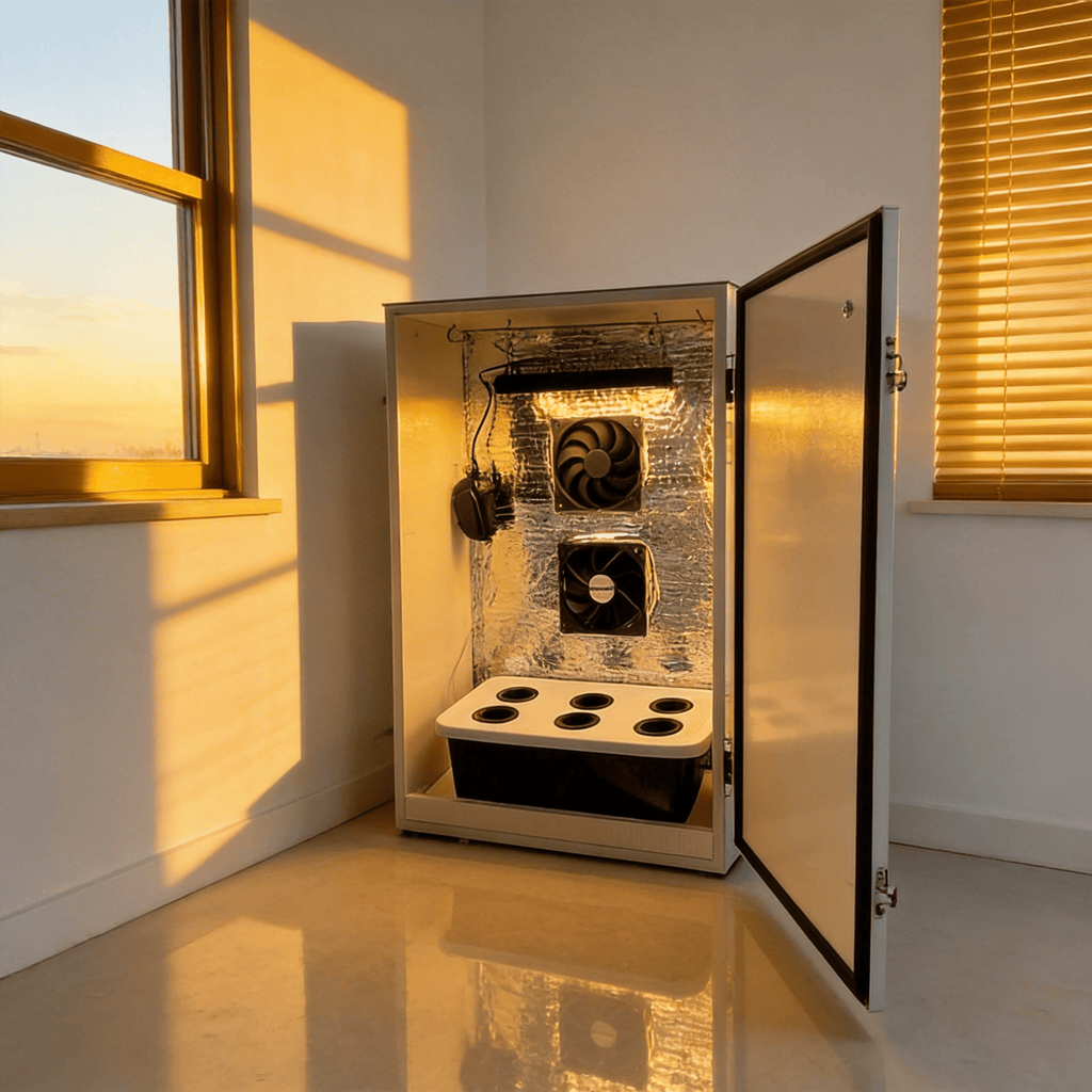 Ghost Mini 2 Foot Grow Box. 6 Plant Herb Garden - Unique Hydroponics