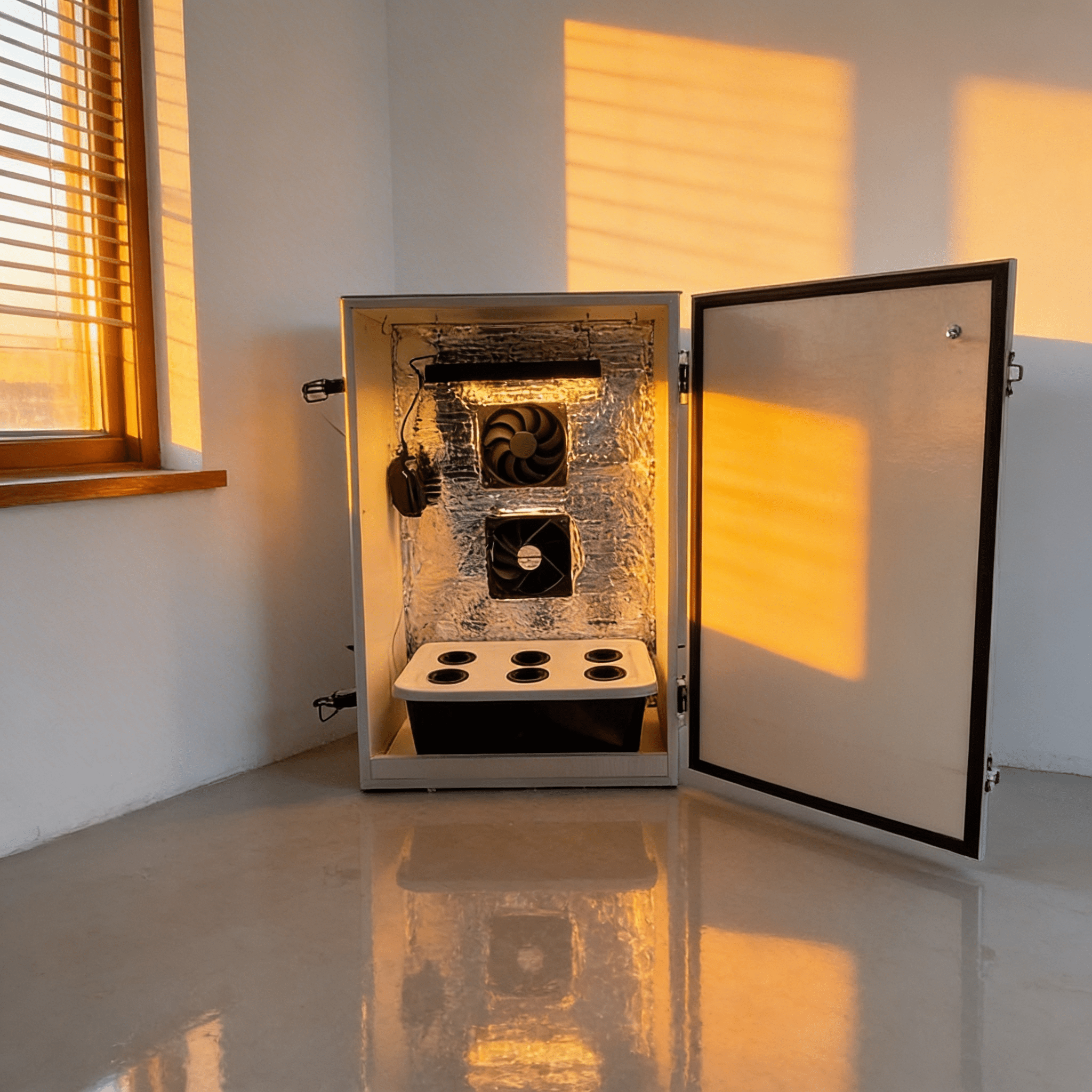 Ghost Mini 2 Foot Grow Box. 6 Plant Herb Garden - Unique Hydroponics