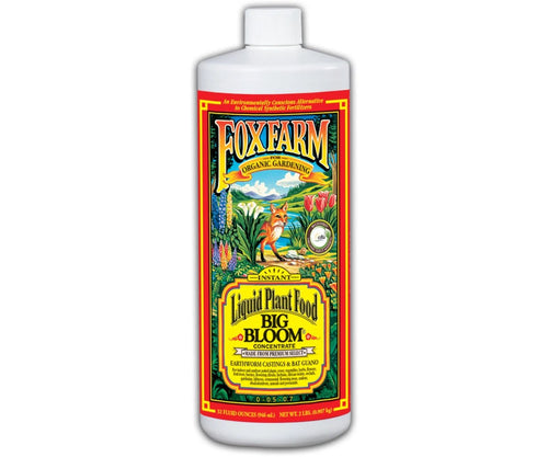 Fox Farm Liquid Plant Food Big Bloom bottle on a white background